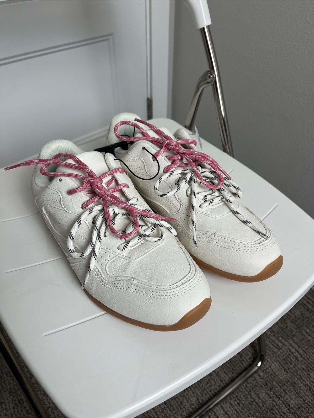Women’s White Time and Tru Sneakers